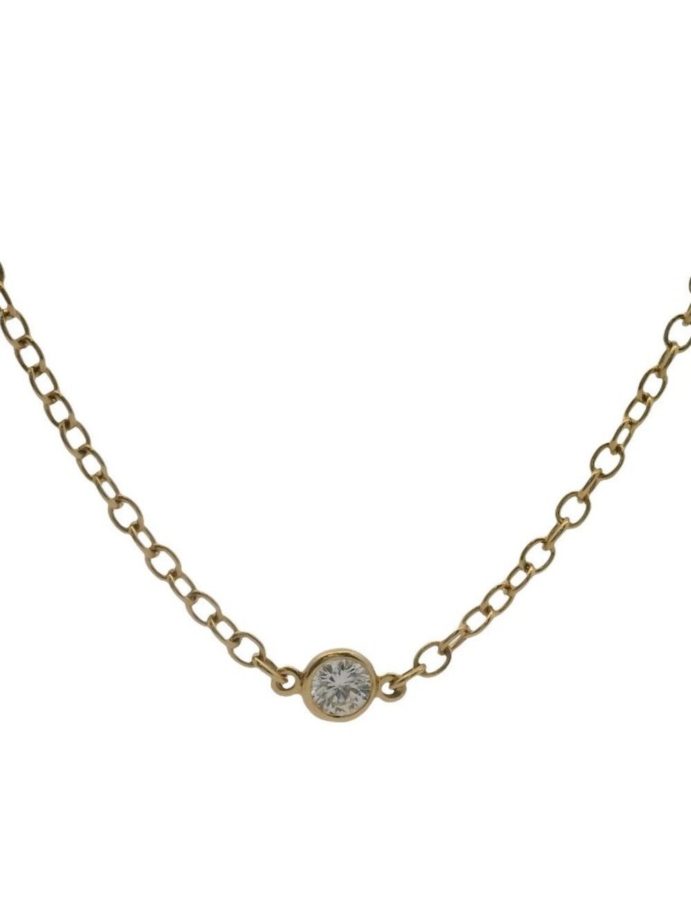 1970s Tiffany & Co Peretti Diamonds By The Yard 6 Diamond Toggle Necklace